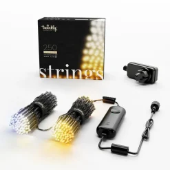 LED-lyskæder Twinkly CCT, 250-fl. 20 m sort