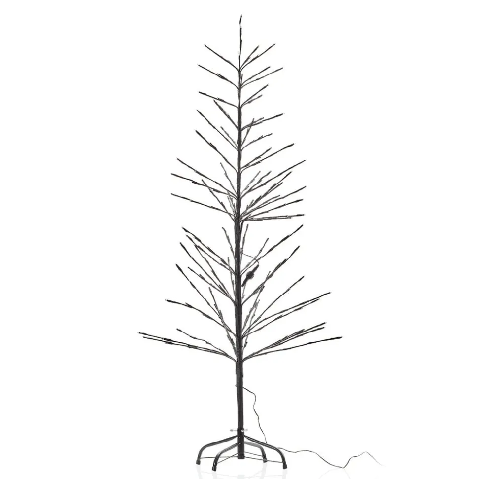 LED-lystræ, sort, 150 cm