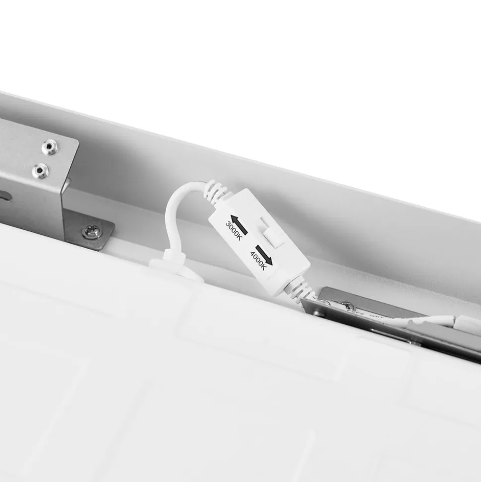 LED-panel PRO OFFICE SANO, 123 x 33 cm, DALI hvid metal CCT