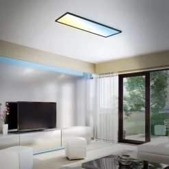 LED-panel Slim sort ultraflad CCT, 59 x 20 cm