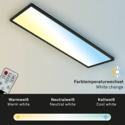 LED-panel Slim sort ultraflad CCT, 59 x 20 cm