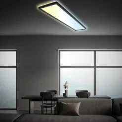 LED-panel Tava CCT, sort, 98 x 20 cm baggrundsbelysning plast