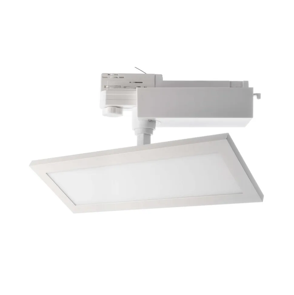 LED-panel TRACK LIGHT, hvid, 3-faset, 3.000 K, tænd/sluk