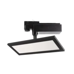 LED-panel TRACK LIGHT, sort, 3-faset, 3.000 K, tænd/sluk