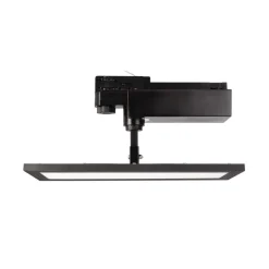 LED-panel TRACK LIGHT, sort, 3-faset, 3.000 K, tænd/sluk