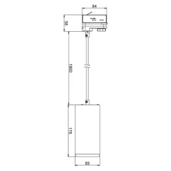 LED-pendellampe Lucea 3-faset 20W hvid