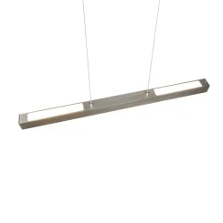 LED-pendellampe Paros DUOline, bjælke, nikkel