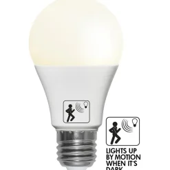 LED-pære A60 E27 4,8W 2700K med bevægelsessensor