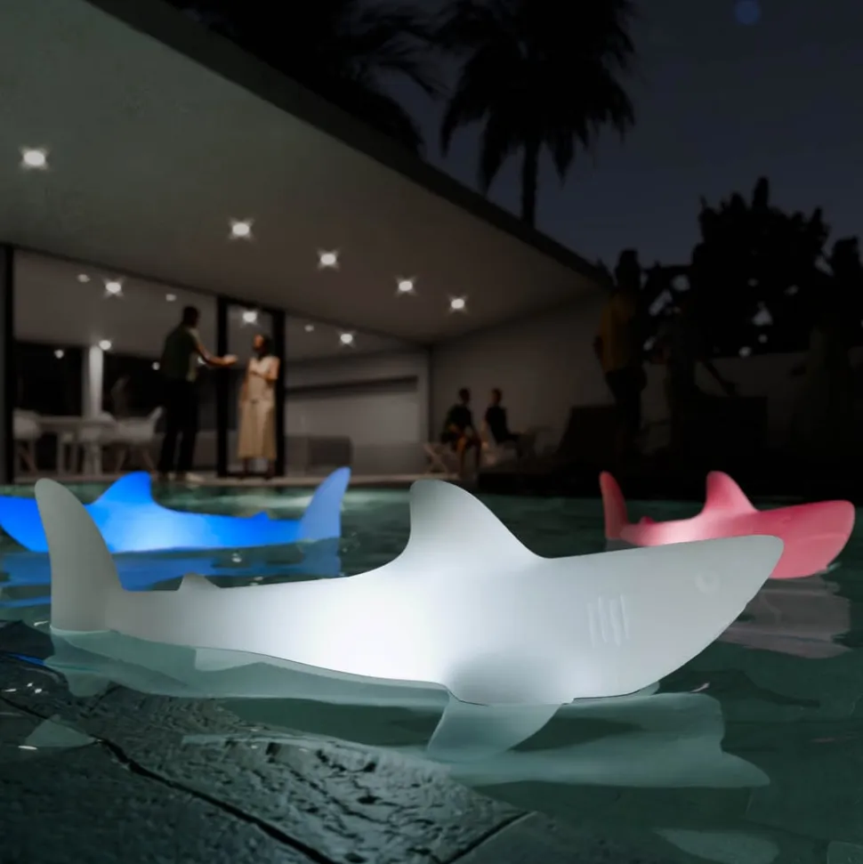 LED-pære BOBB the shark lamp, flydende, RGBW