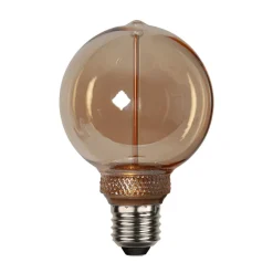LED-pære DecoLED One G80 E27 2 W amber 1.800K 3-trins
