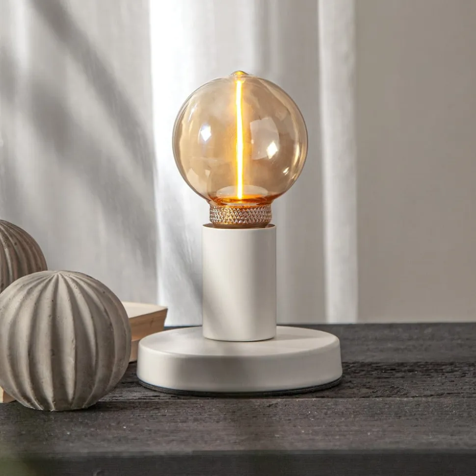 LED-pære DecoLED One G80 E27 2 W amber 1.800K 3-trins