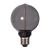 LED-pære DecoLED One G80 E27 2W sort 1800K 3-trins