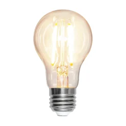 LED-pære, dråbe, E27, 8 W, 2.700 K, glødetråd, dæmpbar.