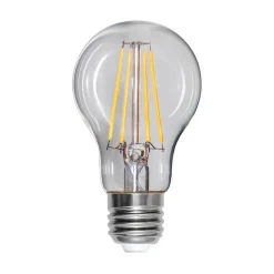 LED-pære, dråbe, E27, 8 W, 2.700 K, glødetråd, dæmpbar.
