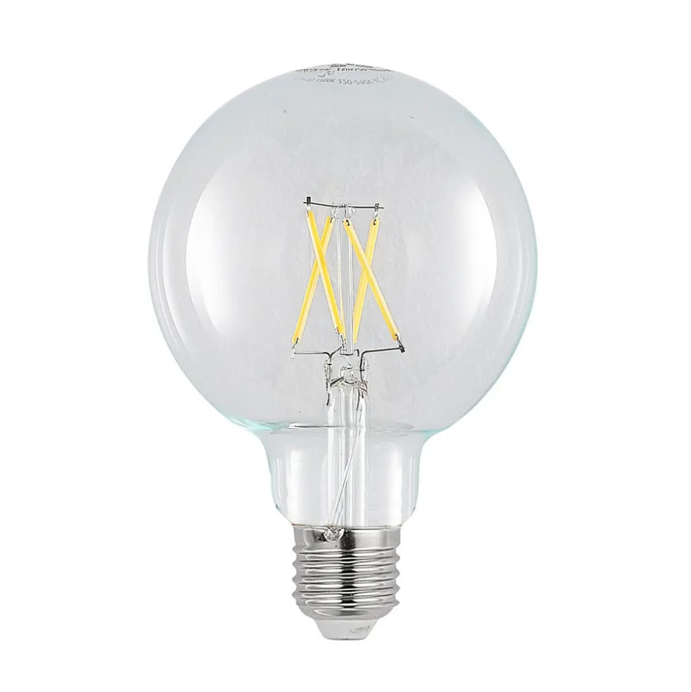 LED-pære E27 4 W 2.700 K G95 globe klar 2 stk
