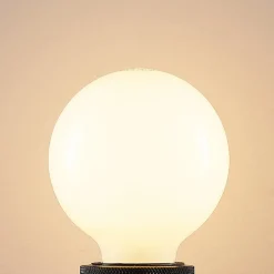 LED-pære E27 4 W G80 2.700 K dæmpes opal 2 stk