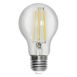 LED-pære, E27, 8 W, klar, glødetråd, 4.000 K, dæmpbar