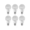 LED-pære E27 A60 4,9 W 3.000 K opal, 6 stk