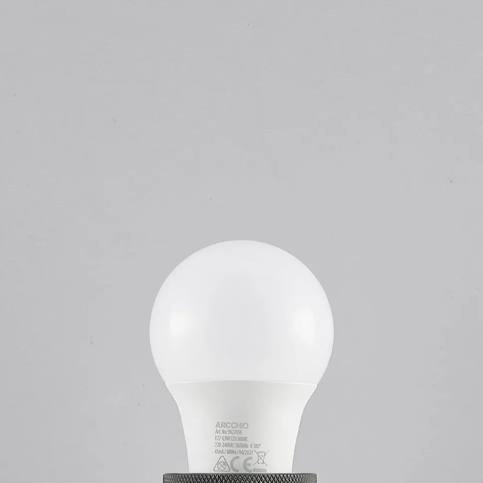 LED-pære E27 A60 4,9 W 3.000 K opal, 6 stk