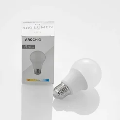 LED-pære E27 A60 4,9 W 3.000 K opal, 6 stk