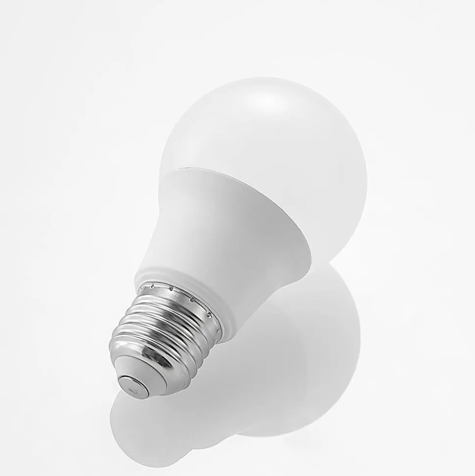 LED-pære E27 A60 8 W 3.000 K opal, sæt med 2 stk