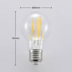 LED-pære E27 A60 6,5 W 827 3-trins-dæmper, 2 stk