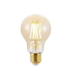 LED-pære E27 A60 6,5W 2.500K ravfarvet 3-trins dæmpbar