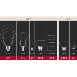 LED-pære E27 B75 4W Indre glød spiralmønster