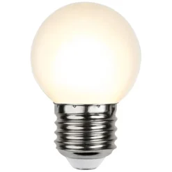 LED-pære E27 G45 til lyskæder, hvid 2.700K