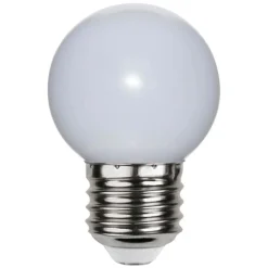 LED-pære E27 G45 til lyskæder, hvid 2.700K