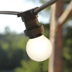 LED-pære E27 G45 til lyskæder, hvid 2.700K