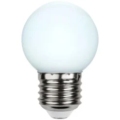 LED-pære E27 G45 til lyskæder, hvid 6.500K