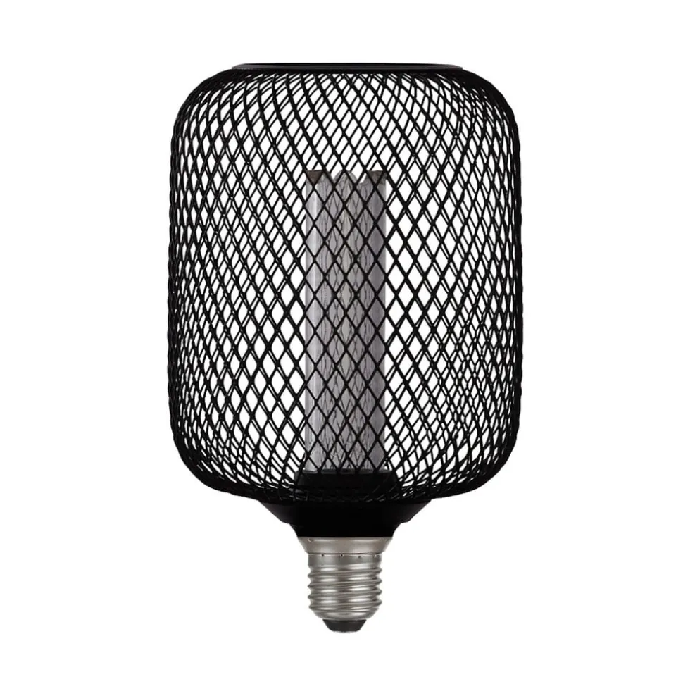 LED-pære E27 Mesh 3,5W 1.800K sort