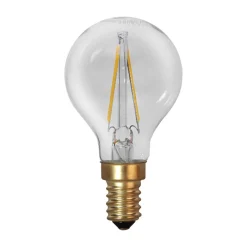 LED-pære E14 P45 filament 1,5W 2.100 K 120 lumen