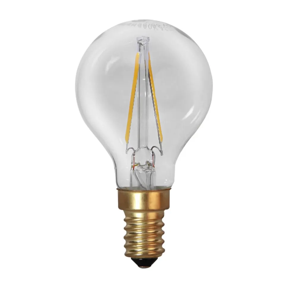 LED-pære E14 P45 filament 1,5W 2.100 K 120 lumen