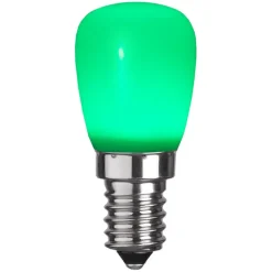 LED-pære E14 ST26 af plast, grøn