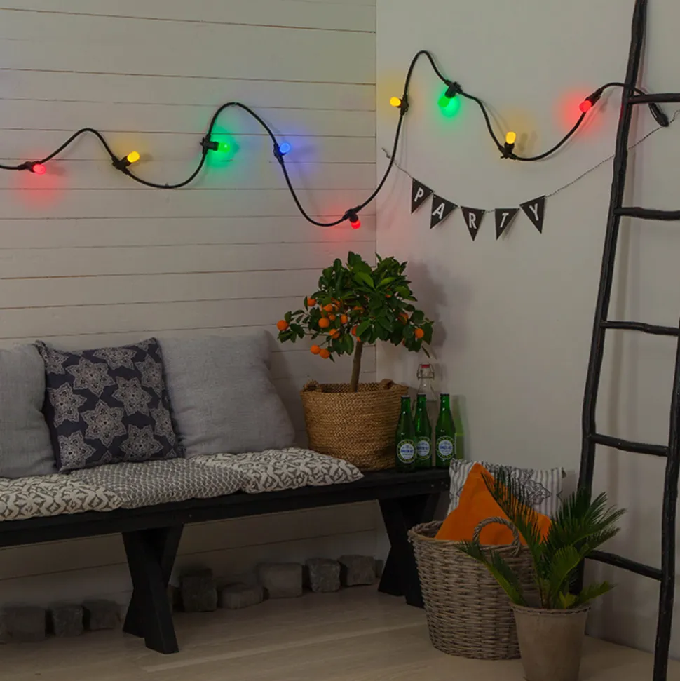 LED-pære E14 ST26 af plast, grøn