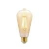 LED-pære E27 ST64 6,5W 2.500K ravfarvet 3-trins dæmper