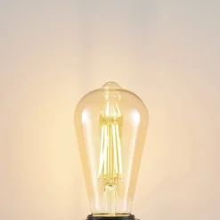 LED-pære E27 ST64 6,5W 2.500K ravfarvet 3-trins dæmper