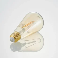 LED-pære E27 ST64 6,5W 2.500K ravfarvet 3-trins dæmper