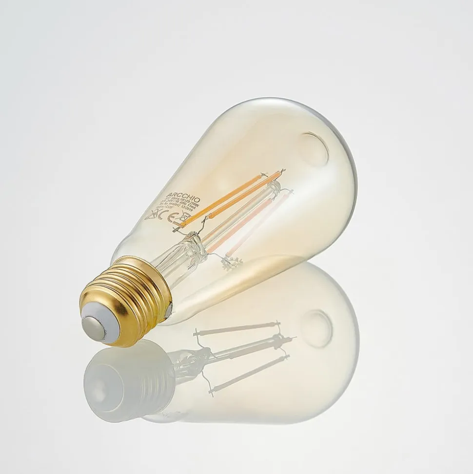 LED-pære E27 ST64 6,5W 2.500K ravfarvet 3-trins dæmper