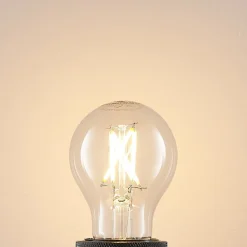 LED-pære E27 4W 2.700 K filament dæmpes klar 2 stk