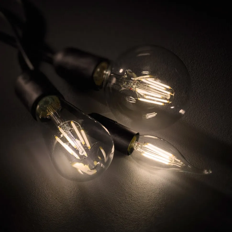 LED-pære E14 4W filamentpære, 2.700K Switch Dimmer