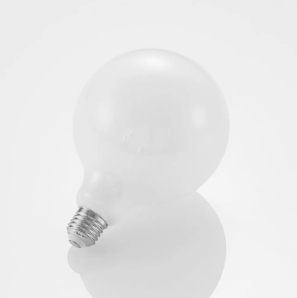 LED-pære E27 6W 2.700K G125 Globe, dæmpbar, opal