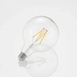 LED-pære E27 8W 2.700K G125 Globe, glødetråd, klar
