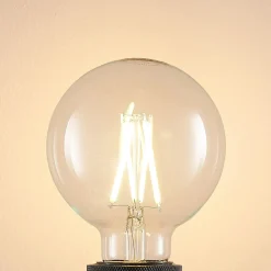 LED-pære E27 8W 2.700K G95 Globe, glødetråd, klar