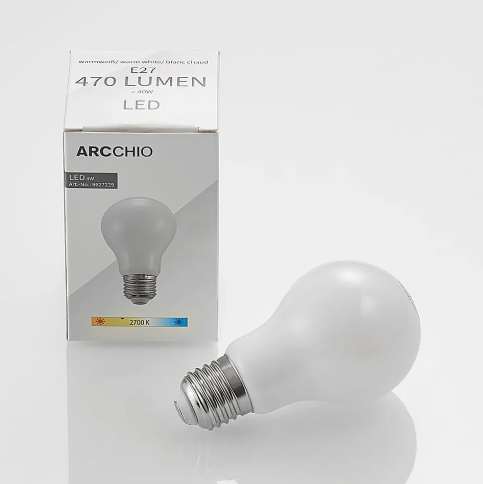 LED-pære E27 4W 2.700K kan dæmpes, opal