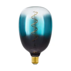 LED-pære E27 4W T120 2.000K filament blå dæmpbar