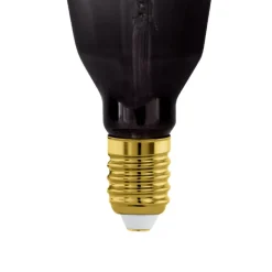 LED-pære E27 4W T100 1.800K Filament røgfarvet dæmpbar