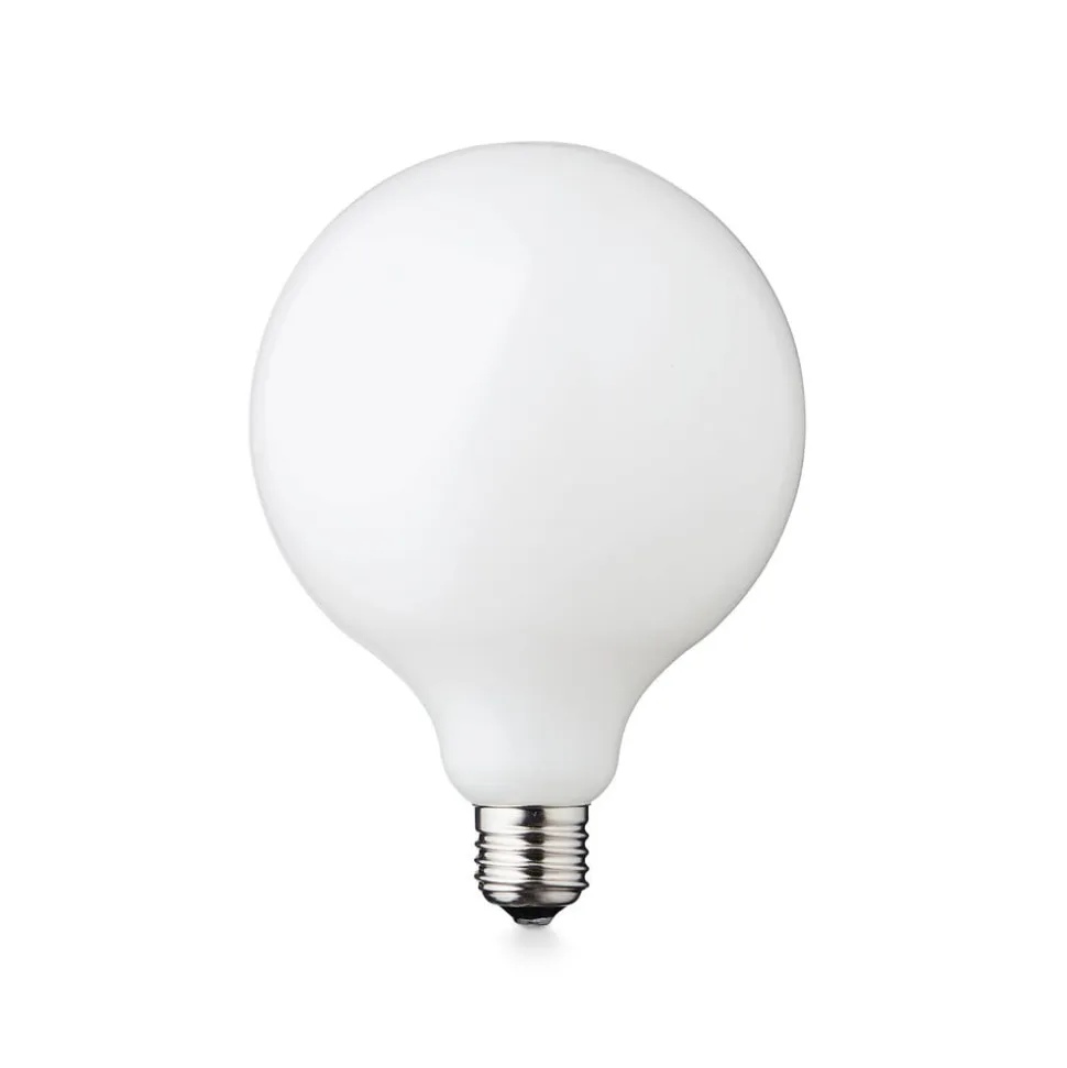 LED-pære Globe, E27, Ø 12,5 cm, mat, 5 W, 2.200 K